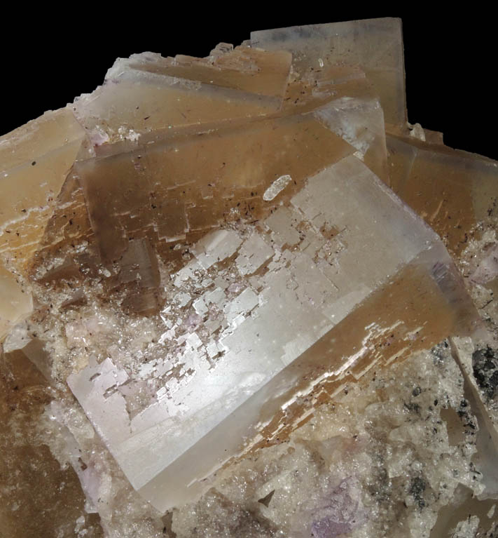 Fluorite with Calcite from Cave-in-Rock District, Hardin County, Illinois