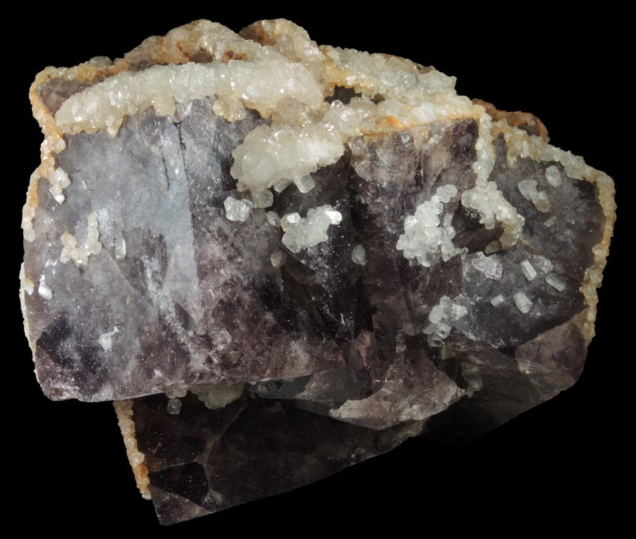 Fluorite with Calcite from Frazer's Hush Mine, Rookhope, Weardale, County Durham, England