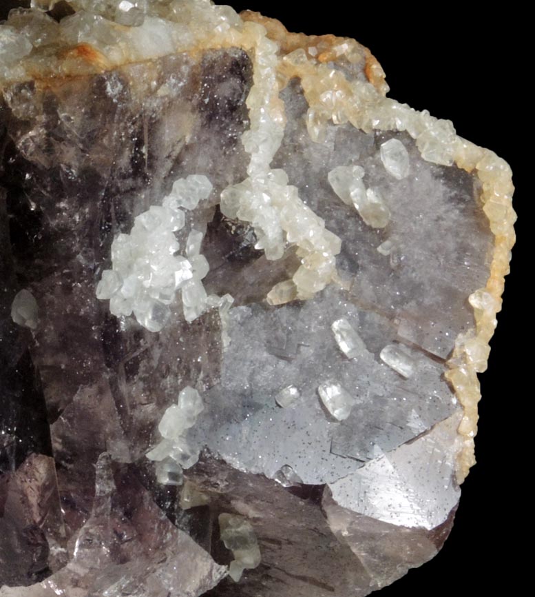 Fluorite with Calcite from Frazer's Hush Mine, Rookhope, Weardale, County Durham, England