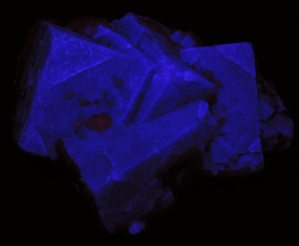 Fluorite with Calcite from Frazer's Hush Mine, Rookhope, Weardale, County Durham, England
