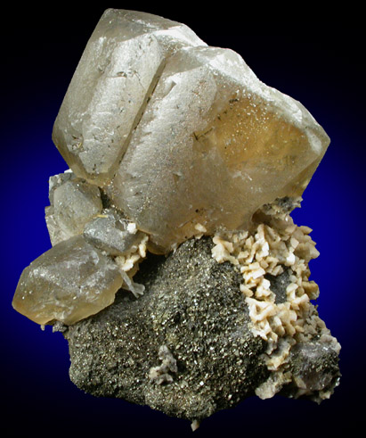 Calcite with Marcasite inclusions from Eastern Rock Products Quarry (Benchmark Quarry), St. Johnsville, Montgomery County, New York