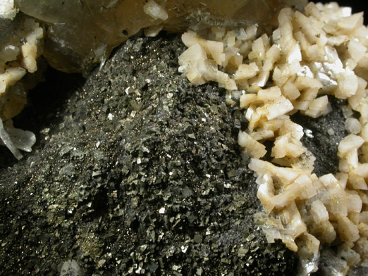 Calcite with Marcasite inclusions from Eastern Rock Products Quarry (Benchmark Quarry), St. Johnsville, Montgomery County, New York