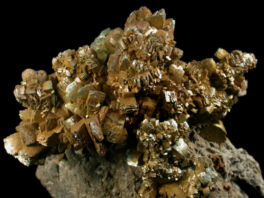 Pyrite with Calcite from I-87 road cut, New Russia, Essex County, New York