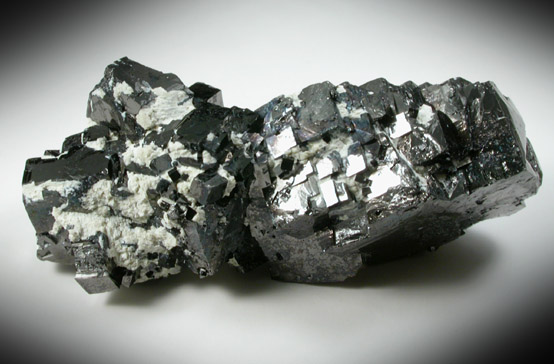 Magnetite (rare cubic crystal form) with Talc from ZCA Mine No. 4, Fowler Ore Body, 2500' Level, Balmat, St. Lawrence County, New York