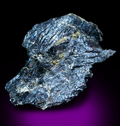 Covellite with Pyrite from Leonard Mine, 3600' level, Butte Mining District, Summit Valley, Silver Bow County, Montana