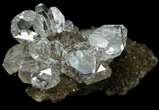 Quartz var. Herkimer Diamond from Diamond Acres (Hastings Farm), Fonda, Montgomery County, New York