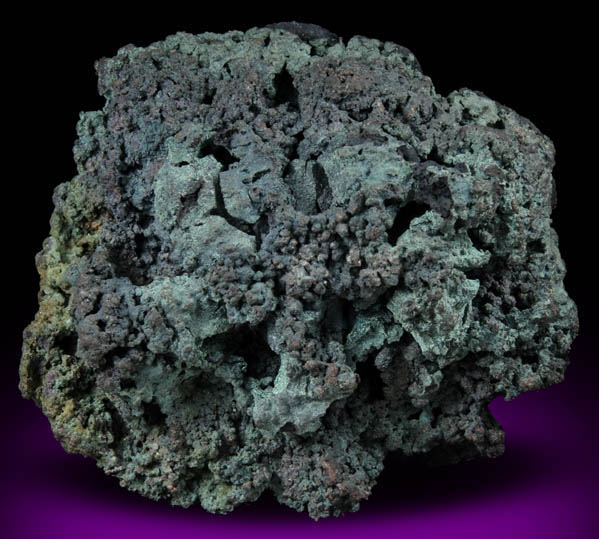 Copper with Malachite coating from Bisbee, Warren District, Cochise County, Arizona