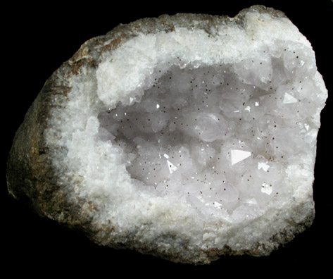 Quartz var. Amethystine with Goethite from Millington Quarry, Bernards Township, Somerset County, New Jersey