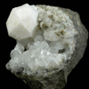 Analcime on Calcite from Prospect Park Quarry, Prospect Park, Passaic County, New Jersey