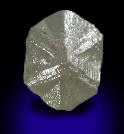 Diamond (3.97 ct. gray interpenetrant cubic crystals) from Bakwanga Mine, Mbuji-Mayi (Miba), Democratic Republic of the Congo