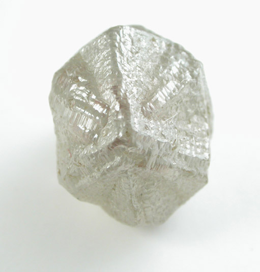 Diamond (3.97 ct. gray interpenetrant cubic crystals) from Bakwanga Mine, Mbuji-Mayi (Miba), Democratic Republic of the Congo