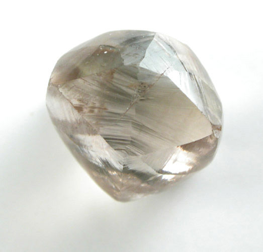 Diamond (2.19 carat gray-brown dodecahedral crystal) from Damtshaa Mine, near Orapa, Botswana