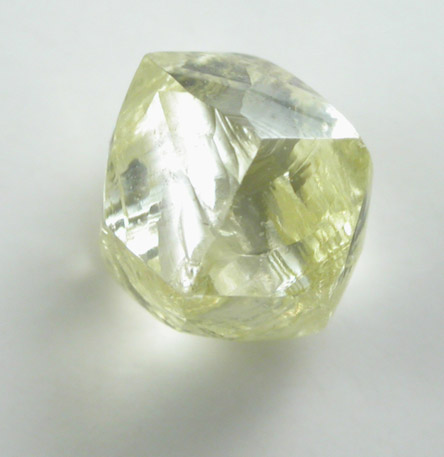 Diamond (0.56 carat gem-grade yellow dodecahedral crystal) from Premier Mine, Gauteng Province, South Africa