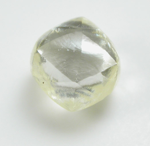 Diamond (0.88 carat yellow tetrahexahedral crystal) from Williamson Mine, Mwadui, Tanzania