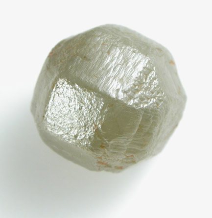 Diamond (2.93 carat greenish-gray complex crystal) from Bakwanga Mine, Mbuji-Mayi (Miba), Democratic Republic of the Congo