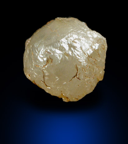 Diamond (1.61 carat gray-brown complex crystal) from Bakwanga Mine, Mbuji-Mayi (Miba), Democratic Republic of the Congo