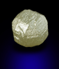 Diamond (1.48 carat yellow-gray complex crystal) from Bakwanga Mine, Mbuji-Mayi (Miba), Democratic Republic of the Congo