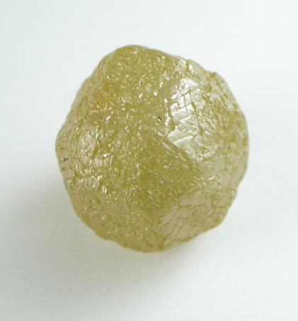 Diamond (1.65 carat greenish-gray complex crystal) from Bakwanga Mine, Mbuji-Mayi (Miba), Democratic Republic of the Congo