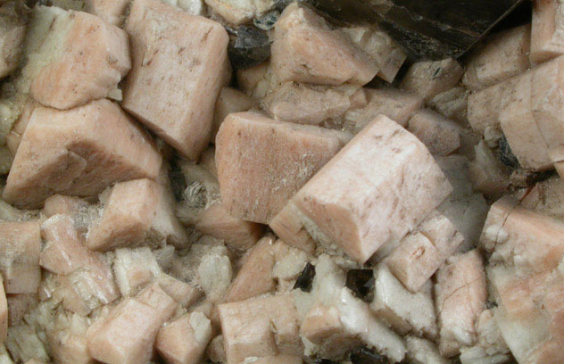 Microcline with Smoky Quartz with Albite from Middle Moat Mountain, Hale's Location, Carroll County, New Hampshire