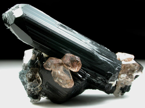 Schorl Tourmaline with Quartz from Erongo Mountains, 20 km north of Usakos, Namibia