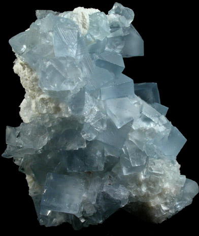 Fluorite on Quartz from Blanchard Mine, Hansonburg District, 8.5 km south of Bingham, Socorro County, New Mexico