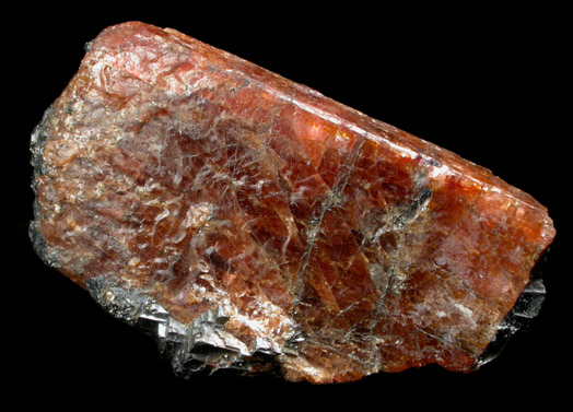 Rhodonite with Galena from Broken Hill, New South Wales, Australia