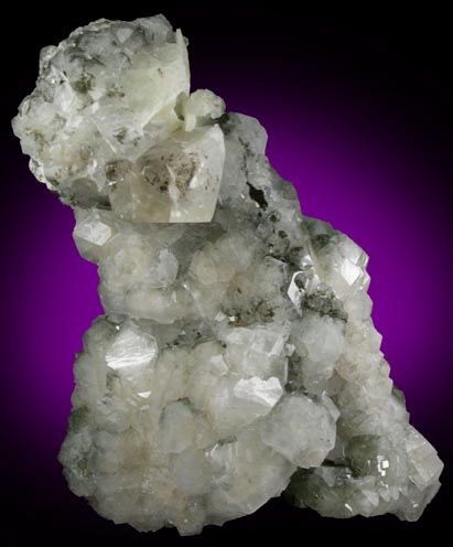 Apophyllite with Calcite from Millington Quarry, Bernards Township, Somerset County, New Jersey