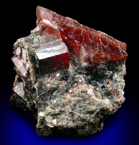 Rhodochrosite from Mont Saint-Hilaire, Qubec, Canada