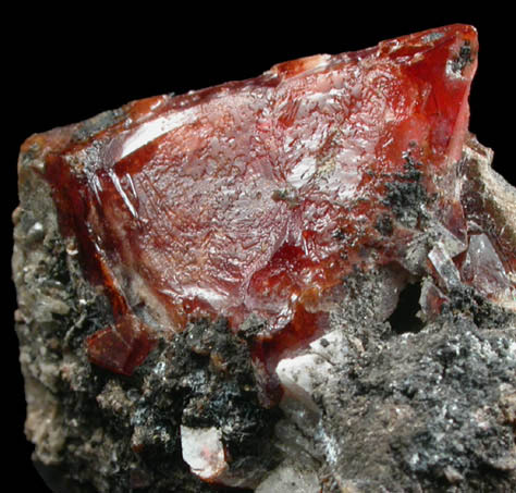 Rhodochrosite from Mont Saint-Hilaire, Qubec, Canada