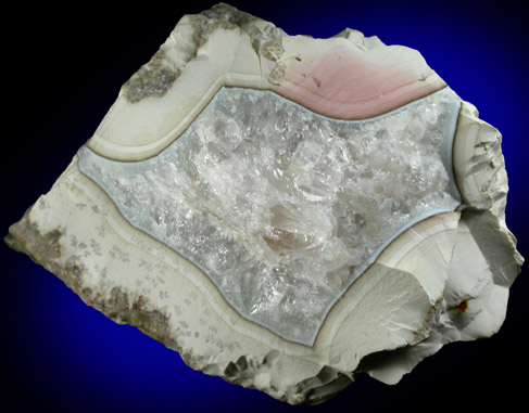 Quartz var. Agate from Prospect Park Quarry, Prospect Park, Passaic County, New Jersey