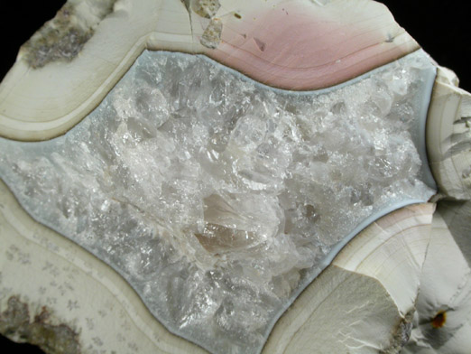 Quartz var. Agate from Prospect Park Quarry, Prospect Park, Passaic County, New Jersey