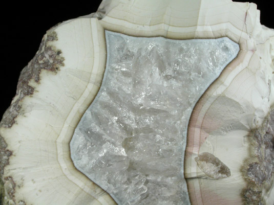 Quartz var. Agate from Prospect Park Quarry, Prospect Park, Passaic County, New Jersey