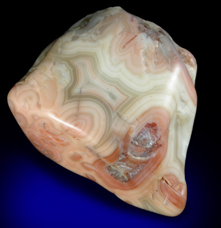 Quartz var. Banded Agate from Prospect Park Quarry, Prospect Park, Passaic County, New Jersey