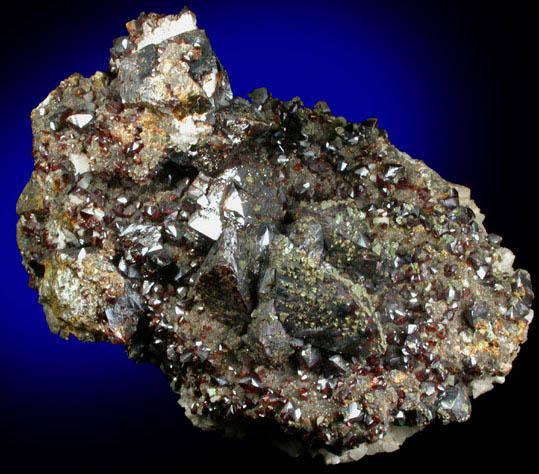 Sphalerite with Chalcopyrite on Dolomite from Tri-State Lead-Zinc Mining District, Treece, Cherokee County, Kansas