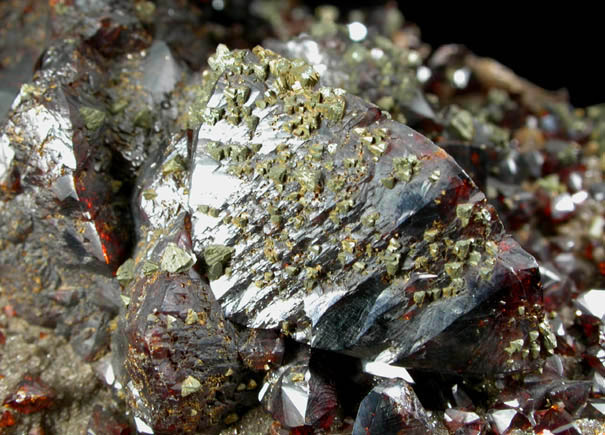 Sphalerite with Chalcopyrite on Dolomite from Tri-State Lead-Zinc Mining District, Treece, Cherokee County, Kansas