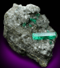 Beryl var. Emerald in Calcite with Pyrite from La Pita Mine, Vasquez-Yacopí District, Boyaca, Colombia