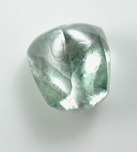 Diamond (1.32 carat fancy-intense green complex crystal) from Gran Sabana region, Bolivar Province, Venezuela