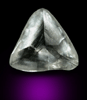 Diamond (3.30 carat colorless macle, twinned crystal) from Finsch Mine, Free State (formerly Orange Free State), South Africa