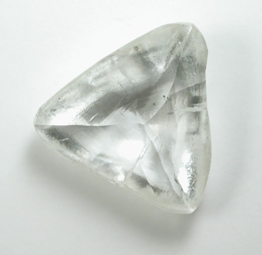 Diamond (3.30 carat colorless macle, twinned crystal) from Finsch Mine, Free State (formerly Orange Free State), South Africa