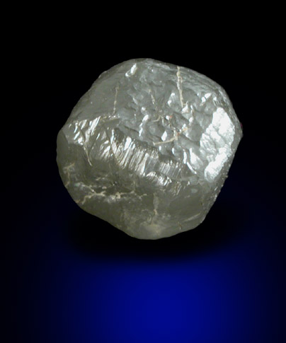 Diamond (2.24 carat gray cubic crystal) from Bakwanga Mine, Mbuji-Mayi (Miba), Democratic Republic of the Congo