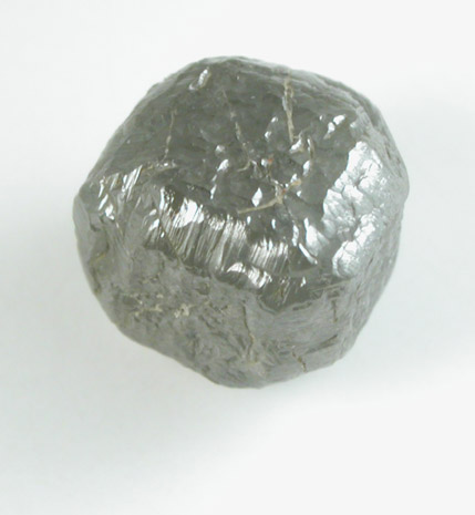 Diamond (2.24 carat gray cubic crystal) from Bakwanga Mine, Mbuji-Mayi (Miba), Democratic Republic of the Congo