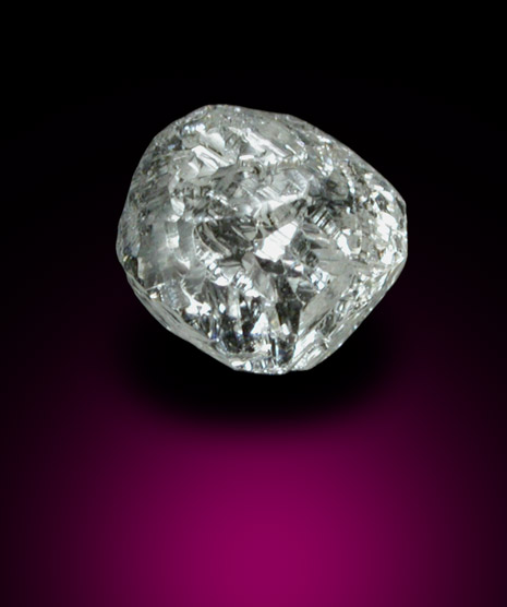 Diamond (0.59 carat colorless complex crystal) from Premier Mine, Gauteng Province, South Africa