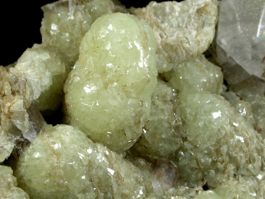 Prehnite and Calcite from Millington Quarry, Bernards Township, Somerset County, New Jersey