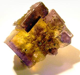 Fluorite with Chalcopyrite from Denton Mine, Hardin County, Illinois