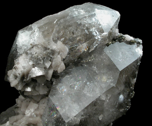 Quartz var. Herkimer Diamond with Dolomite from Eastern Rock Products Quarry (Benchmark Quarry), St. Johnsville, Montgomery County, New York