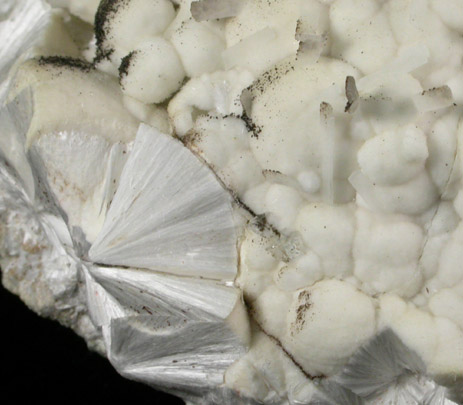 Pectolite with Calcite from Millington Quarry, Bernards Township, Somerset County, New Jersey