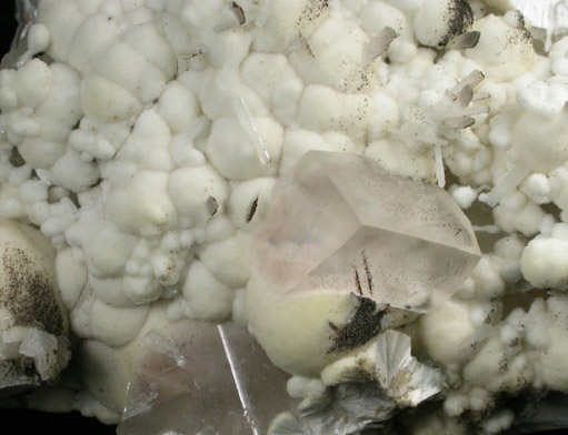 Pectolite with Calcite from Millington Quarry, Bernards Township, Somerset County, New Jersey