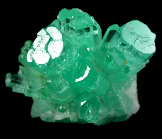 Beryl var. Emerald with Pyrite from Chivor Mine, Guavi-Guateque District, Boyac Department, Colombia