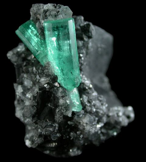Beryl var. Emerald from Cunas Mine, Vasquez-Yacop District, Boyac Department, Colombia