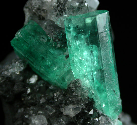 Beryl var. Emerald from Cunas Mine, Vasquez-Yacop District, Boyac Department, Colombia